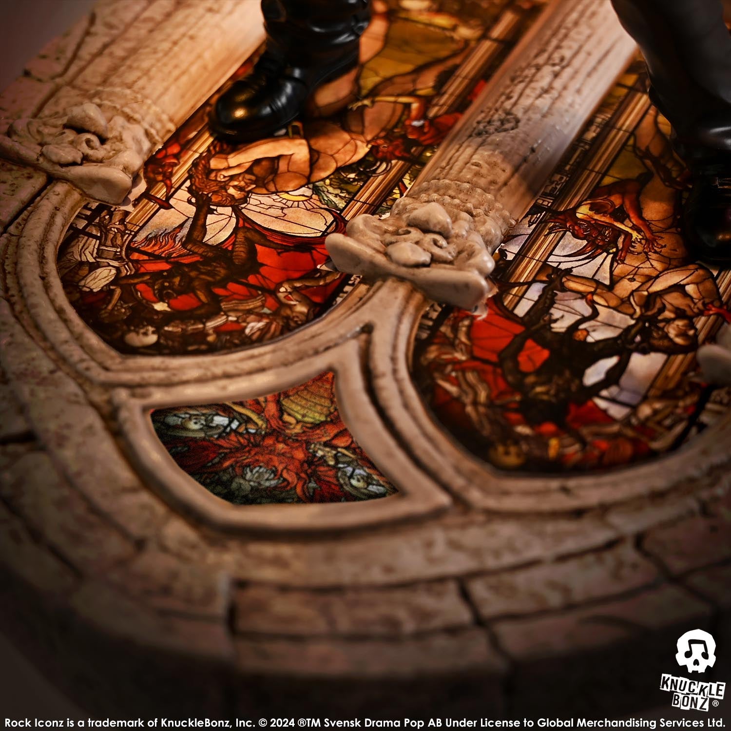 Ghost Papa Emeritus IV Red Jacket KnuckleBonz Statue